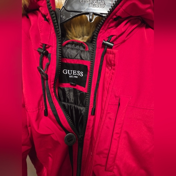 Guess Red Mens Coat - Picture 5 of 5
